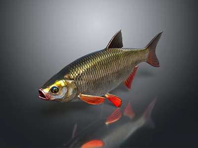 Vibrant Reptile Lizard With Shiny Scales Resting On Rocky Surface Habitat 3d model