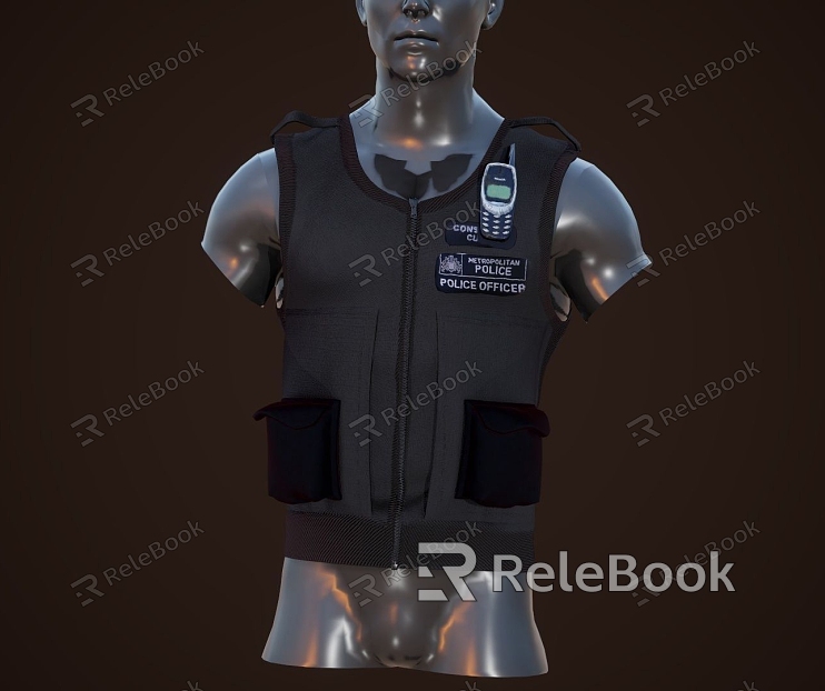 Military Vest Clothing Clothing Vest Military Police Bulletproof Vest model