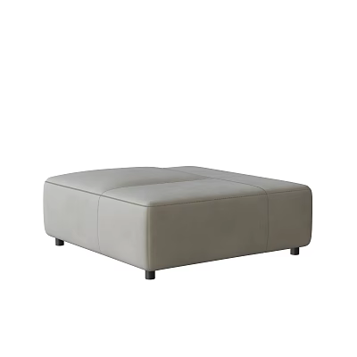 Modern Gray Fabric Sectional Sofa With Sleek Design And Short Legs 3d model