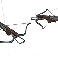 modern crossbow ancient weapon crossbow 3d model