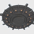 UFO flying saucer spaceship alien spaceship spaceship 3d model