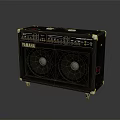 YAMAHA Portable Electric Amplifier Speaker Cabinet With Dual Speakers And Control Panel