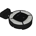Smart Robot Vacuum Cleaner With Automatic Charging Dock Display Screen And Modern Design 3d model