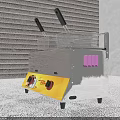 Commercial Double Tank Deep Fryer With Metal Baskets And Control Knobs