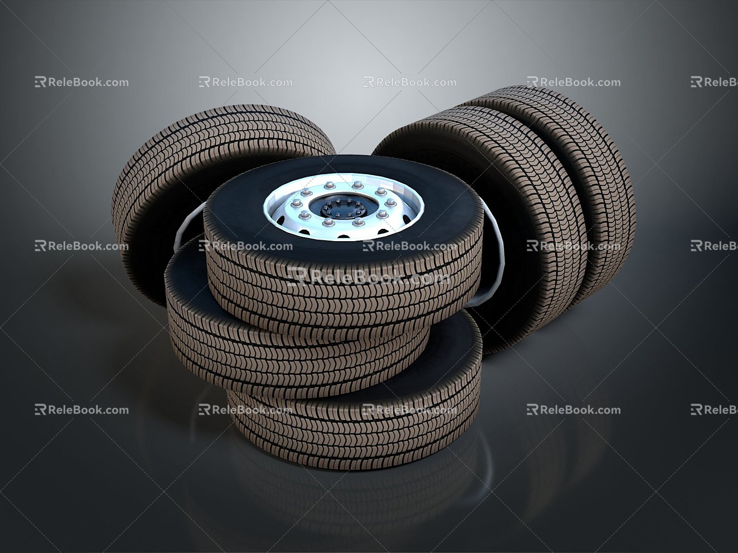 Tire tire wheel hub new tire car tire car wheel hub car tire 3d model