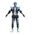 Cartoon Character Cyberpunk Cartoon Man Handsome Game Character Game Man Boy 3d model
