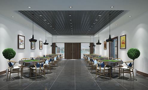 New Chinese Chess Room 3d model