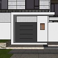 Modern Villa Simple Entrance Door 3d model