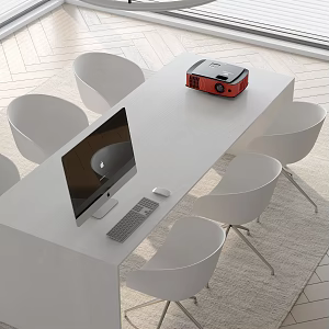 Modern office desk and chair combination 3d model