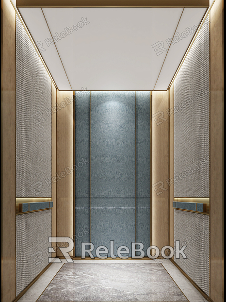 Light Luxury Elevator Car model