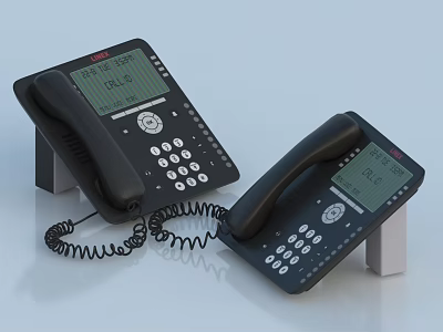 telephone videophone office telephone satellite telephone 3d model