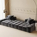 Multiplayer sofa fishing lamp bread sofa 3d model