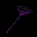 Modern rake 3d model