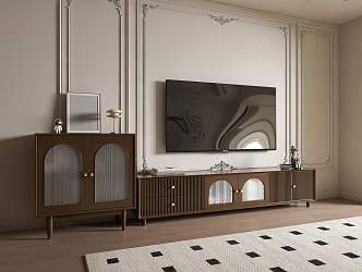 Antique TV Cabinet French TV Cabinet American TV Cabinet Retro TV Cabinet Antique Entrance 3d model