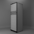 Retro refrigerator 3d model