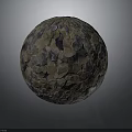 Decorative Textured Sphere With Multicolored Mosaic Pattern And Artistic Design