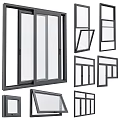 Various Modern Casement Window Styles With Aluminum Frames For Home Buildings