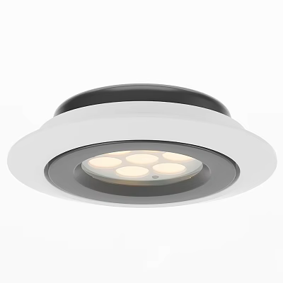 Modern Recessed LED Downlight Spotlight With White Black Finish And Ceiling Mounted Design 3d model
