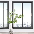 Modern window combination 3d model