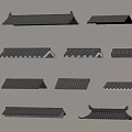 Various Styles Storefront Roof Eave Designs With Tile Metal Materials And Different Shapes