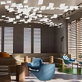 modern library 3d model