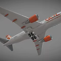 GOL Airlines Passenger Airplane With White Body Orange Tail And Engines Livery Design