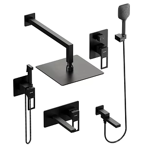 Modern shower faucet 3d model