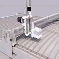 Industrial Automation Robotic Arm Machine With Metal Structure For Precision Machining On Corrugated Workbench