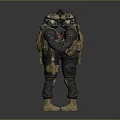 Men In Tactical Combat Gear With Helmet Vest Knee Pads And Boots