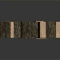 Natural Wood Firewood Stacked for Daily Household Heating and Cooking Use