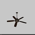 Technology Exhibition Hall Interior Featuring Modern Decorative Ceiling Fan With Metal Blades