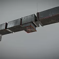 Modern piping system 3d model
