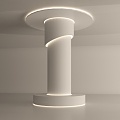 Modern decorative column styling column 3d model