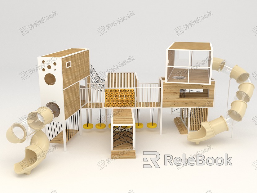 Wooden slide without power combination slide model