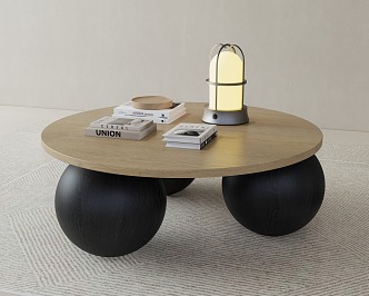 Modern coffee table round coffee table 3d model