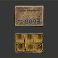 Household Cardboard Egg Carton With Divided Compartments And Care Eggs Label