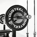 Complete Home Gym Sports Equipment Set With Weight Bench Barbells Dumbbells And Rack