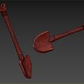 Modern Shovel Cartoon Shovel 3d model