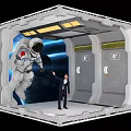 Stunning Space Capsule Themed Photo Spot With Astronaut And Man In Suit