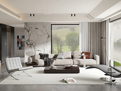 modern living room model