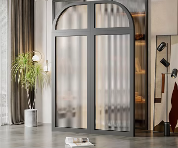 Modern floor-to-ceiling windows Changhong glass floor-to-ceiling windows 3d model