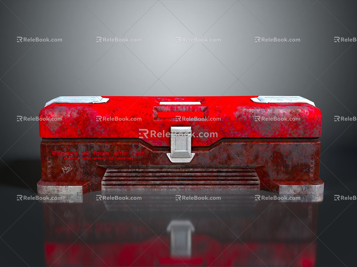 Tool Box Iron Box Iron Box Iron Trunk Box Box Box Luggage Leather Box Leather Box Container 3d model