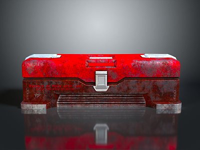 Tool Box Iron Box Iron Box Iron Trunk Box Luggage Leather Box Leather Box Container 3d model