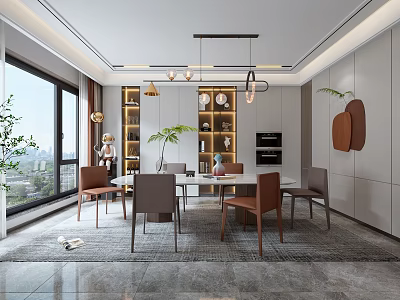 Modern Restaurant 3d model