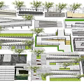 Diverse Modern Fence Designs For Outdoor Landscape With Greenery And Pathways