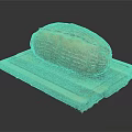 Fresh Baked Loaf Of Bread On Wooden Cutting Board With Texture