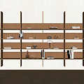 Bookcase Bookshelf Quiet Wind Bookcase 3d model