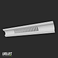 White Architectural Decorative Component With Hollow Stripe Design For Interior Trim