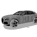 Modern SUV Car With Sleek Body Design Sporty Alloy Wheels And Front Grille