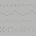 Decorative String Lights With Warm White Bulbs Hanging In Various Shapes For Indoor Decoration